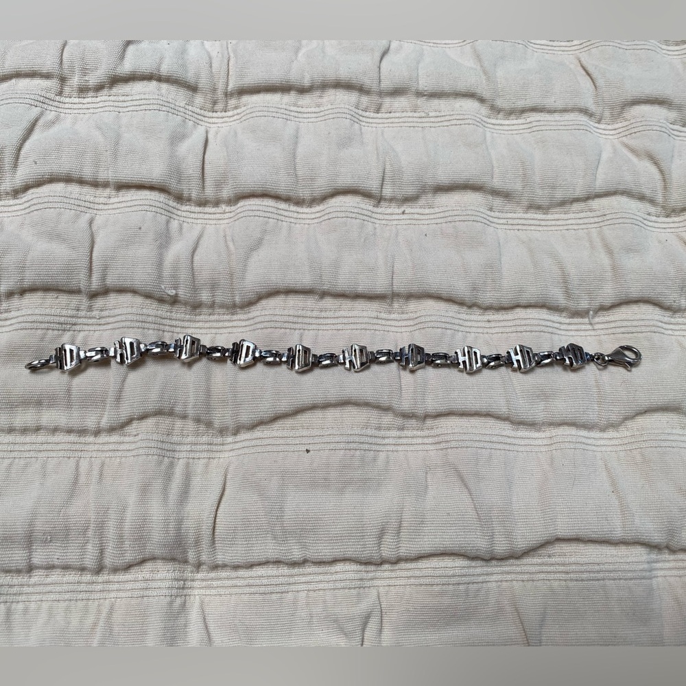 Harley Davidson silver bracelet